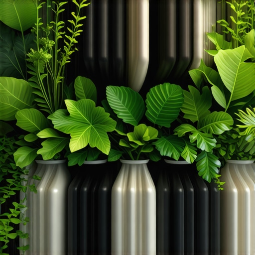 Eco-friendly dry cleaning plant with green surroundings and advanced technology