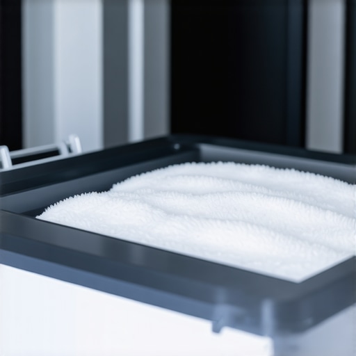 Close-up of ultrasonic cleaning device used on high-end fabrics in a Tampa eco-dry cleaner.