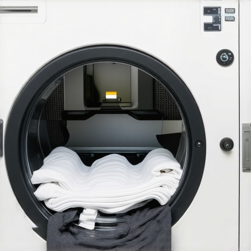 A modern eco-friendly dry cleaning machine operating in Tampa with plant-based solvents.