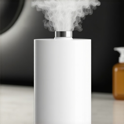 A professional fabric steamer and plant-based stain remover set for sustainable dry cleaning