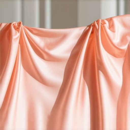 A silk fabric being cleaned using natural, plant-based solvents to showcase eco-friendly garment care.