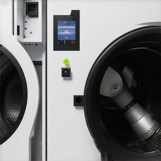 Eco-friendly dry cleaning tools in a modern laundry facility