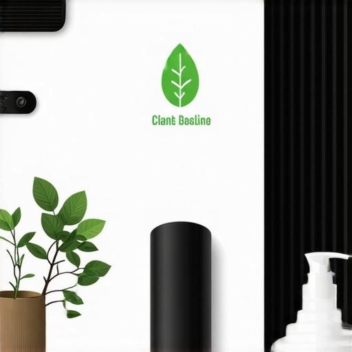 Modern eco dry cleaning shop using plant-based solvents, showcasing eco-friendly practices.